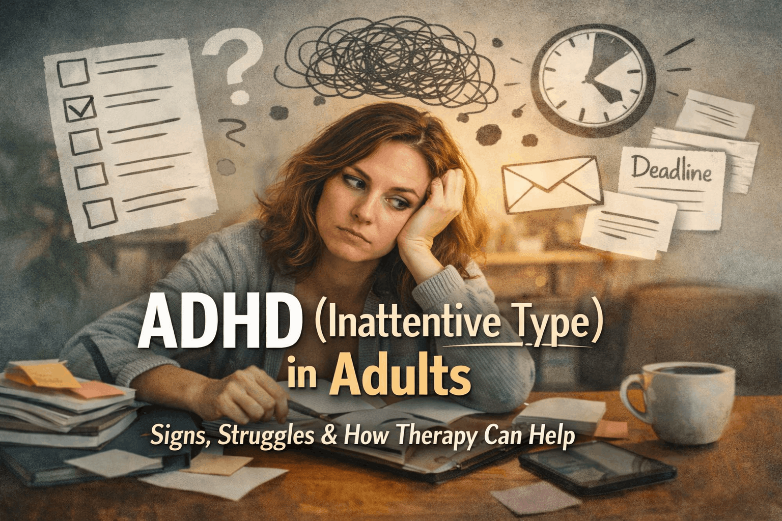 ADHD (Inattentive Type) in Adults: Signs, Struggles, and How Therapy Can Help
