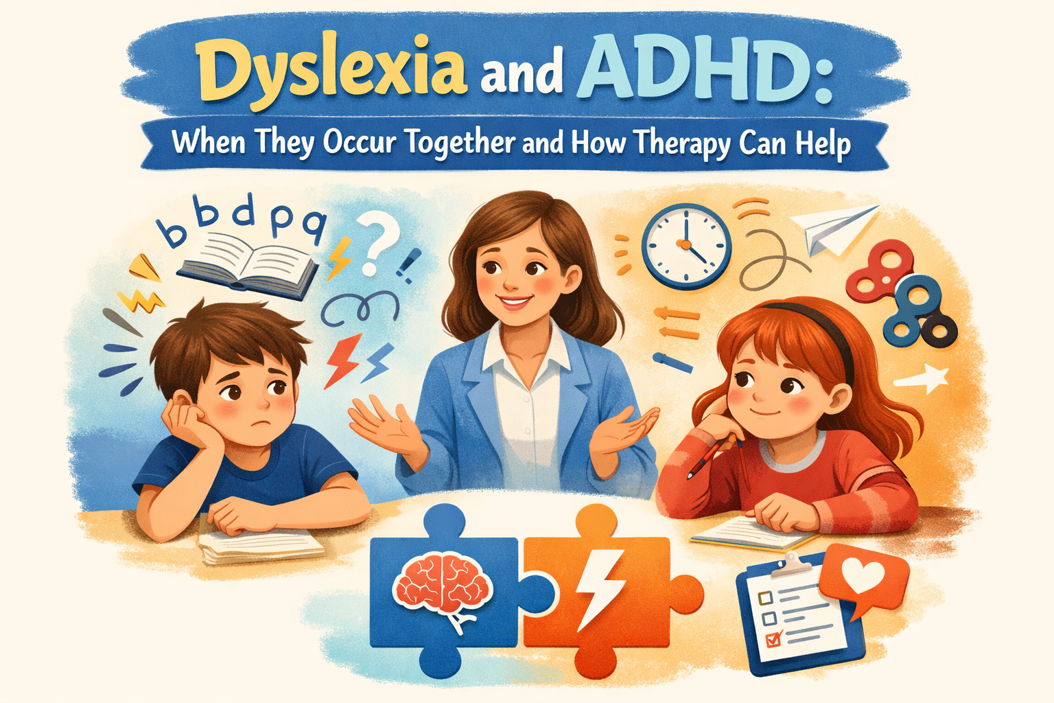 Dyslexia and ADHD: When They Occur Together and How Therapy Can Help
