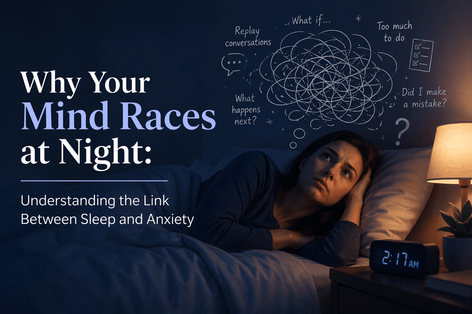 Why Your Mind Races at Night: Understanding the Link Between Sleep and Anxiety
